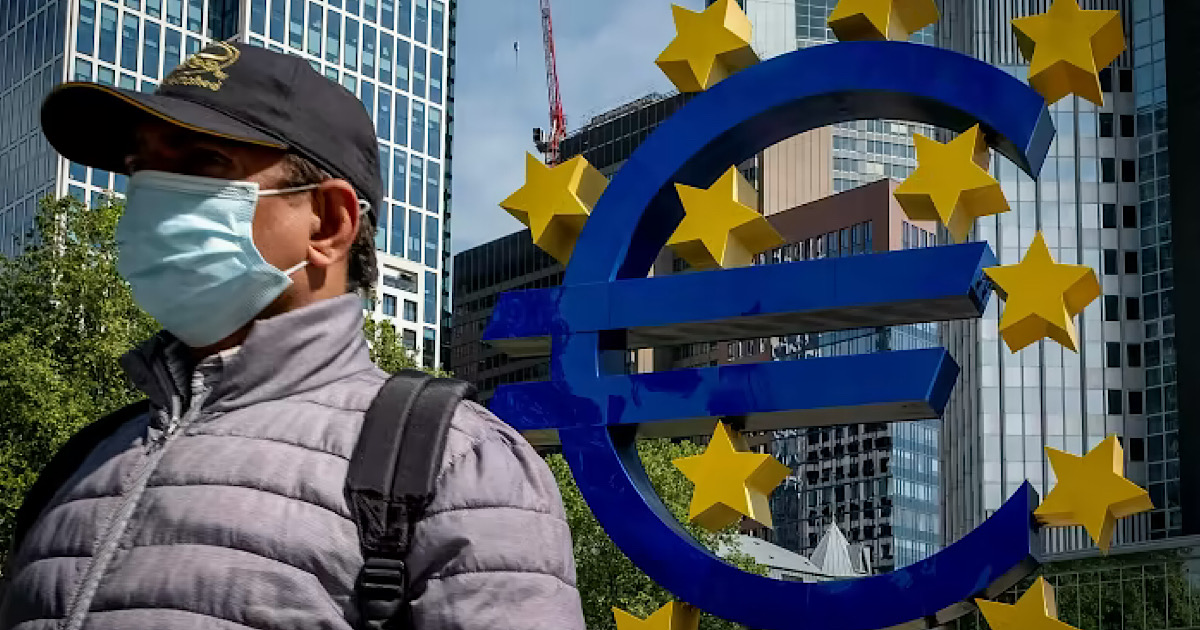 Еврозона вошла в рецессию после пересмотра показателей роста в Германии и Ирландии