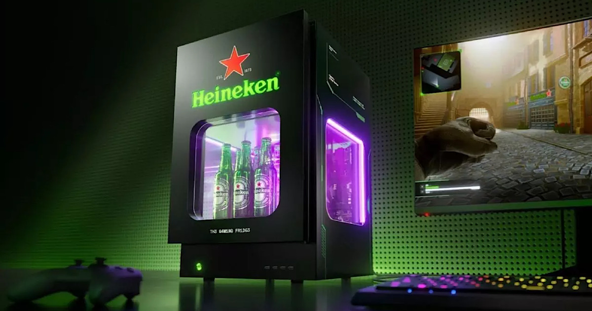 Heineken объединил компьютер с холодильником для привлечения геймеров