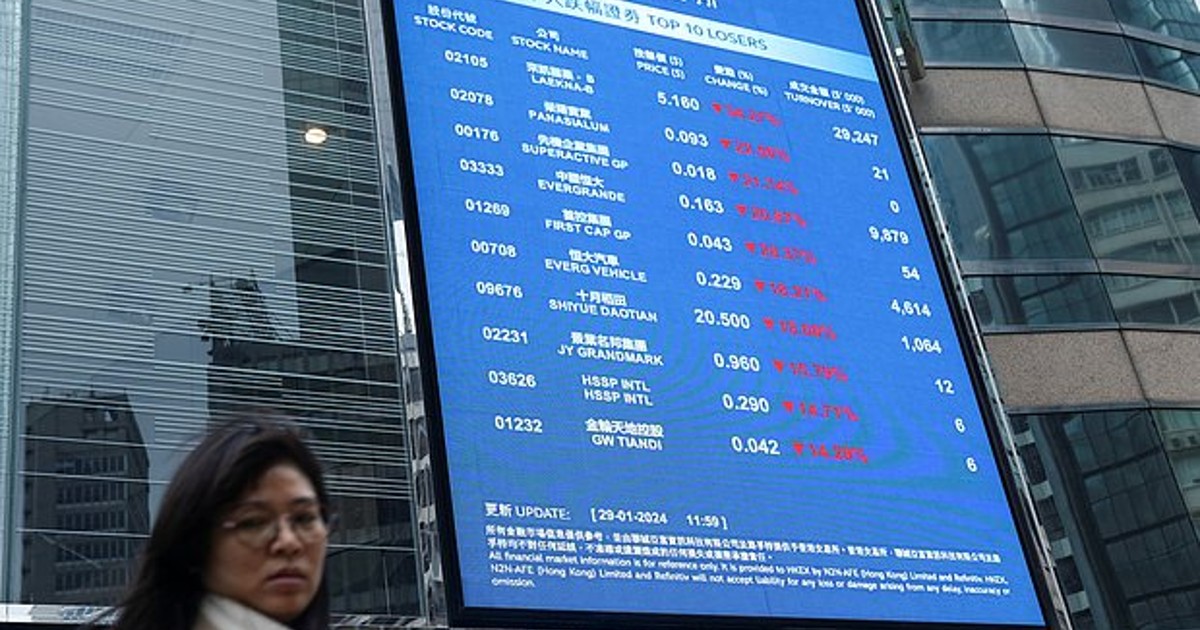 Китайский фондовый рынок рухнул до минимума за пять лет